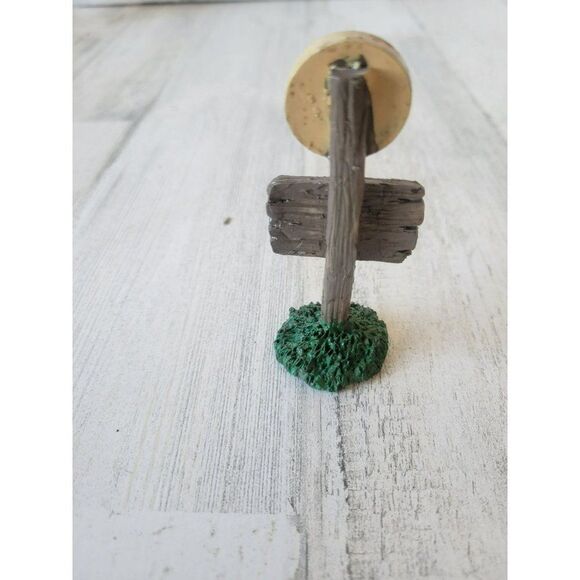 Lemax bad moon broom ride sign witches Halloween village accessory - Picture 3 of 5